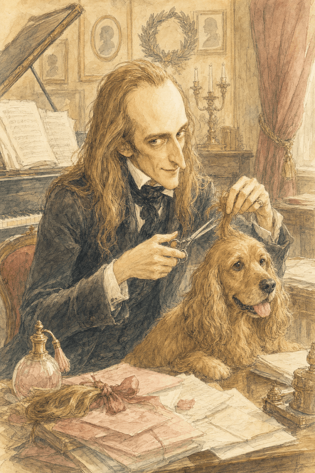 Illustration for A Dog of Matching Color