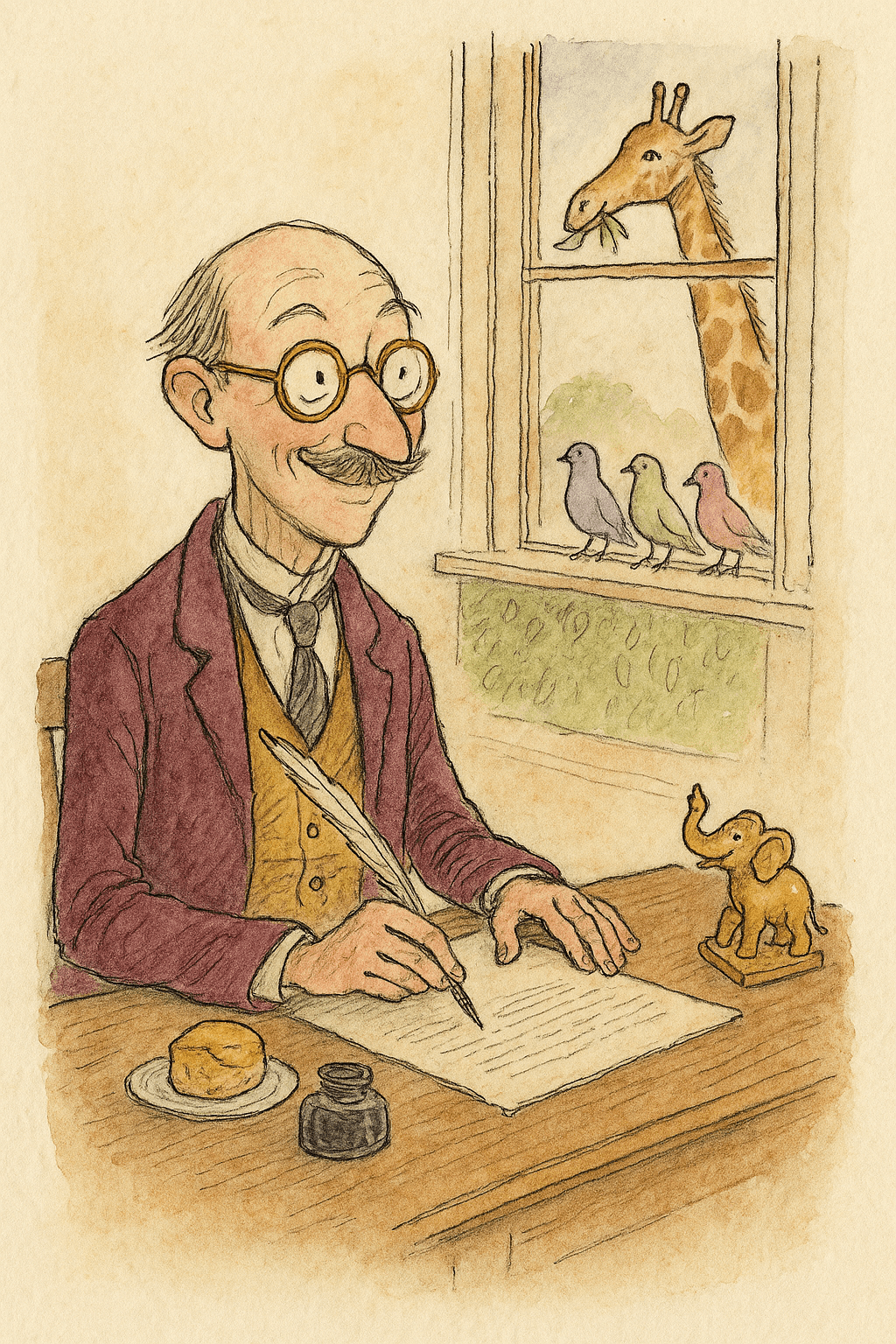 Illustration for Lord Berners and the Elephant Problem