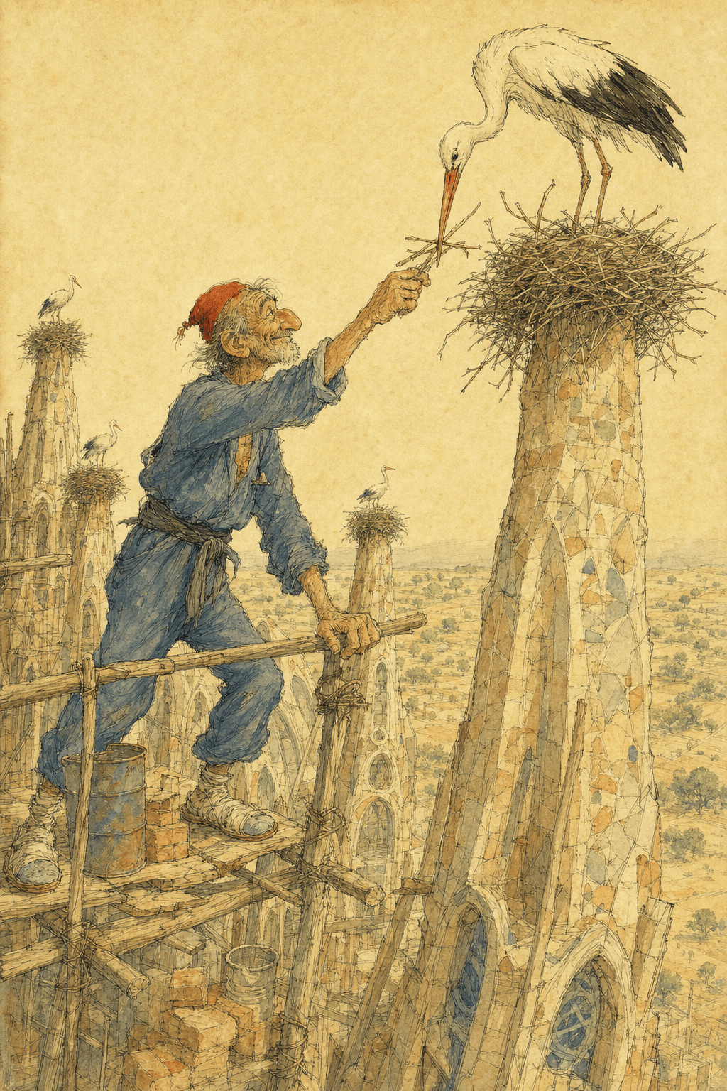 Illustration for Sticks for the Spires