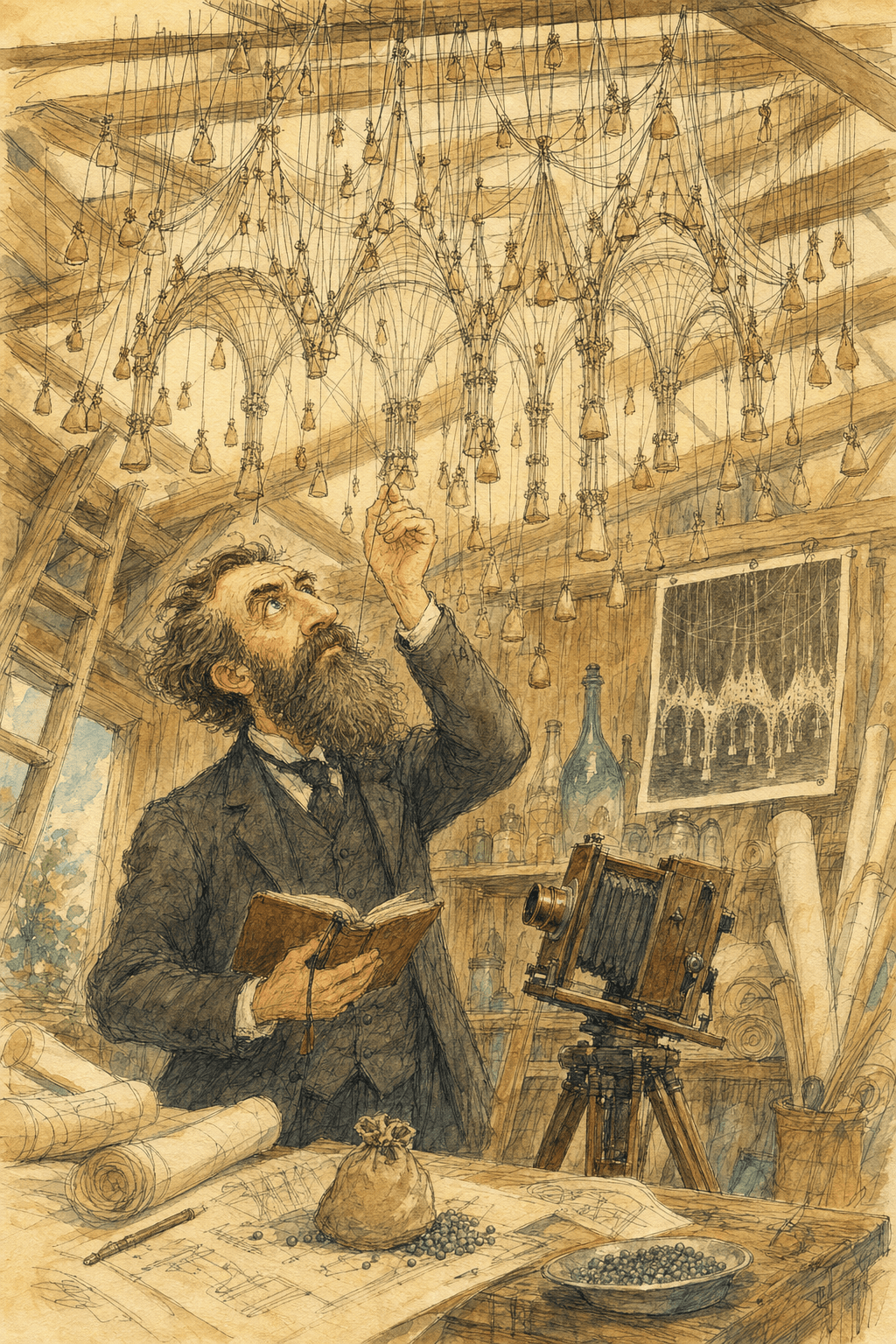 Illustration for The Man Who Let Gravity Draw