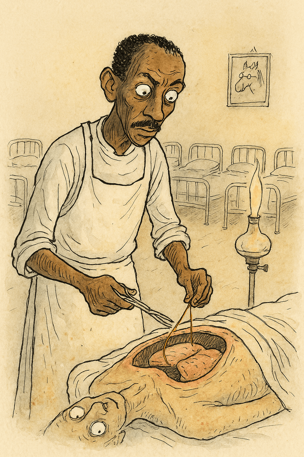 Illustration for The Man Who Sewed Up a Heart