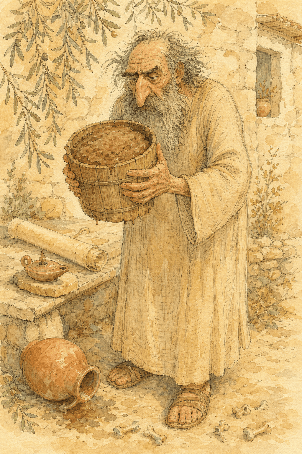 Illustration for The Philosopher Who Took His Own Medicine