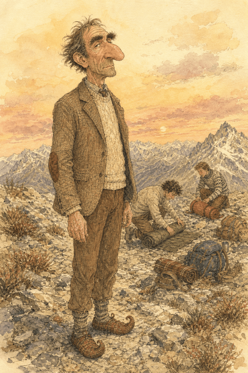 Illustration for The Tweed Jacket in Nuristan