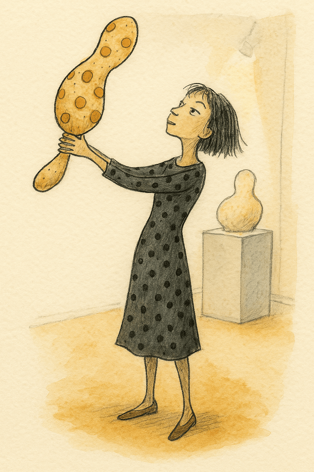 Illustration for The Woman Who Covered the World in Polka Dots