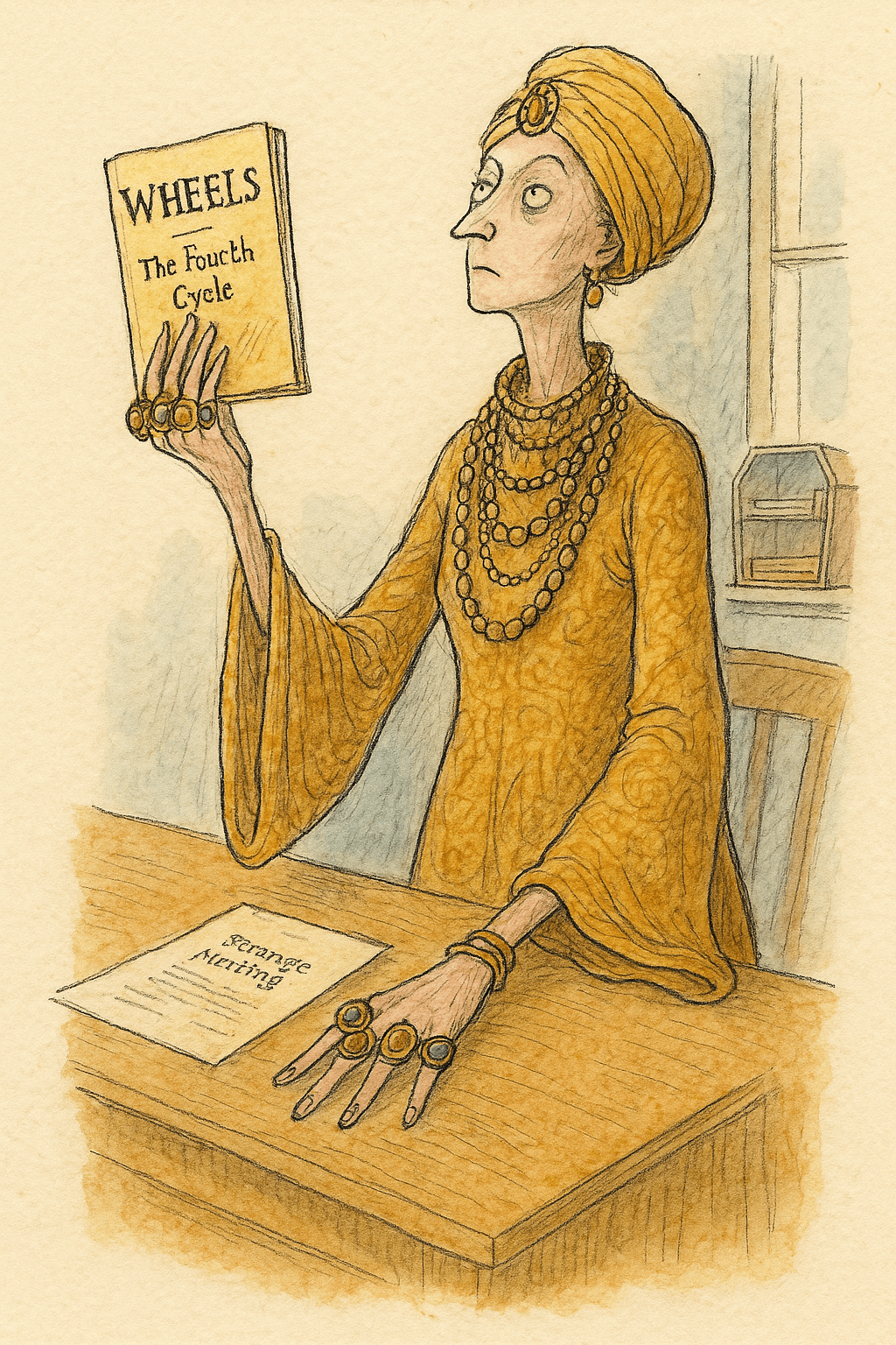 Illustration for The Woman Who Dressed Like a Cathedral