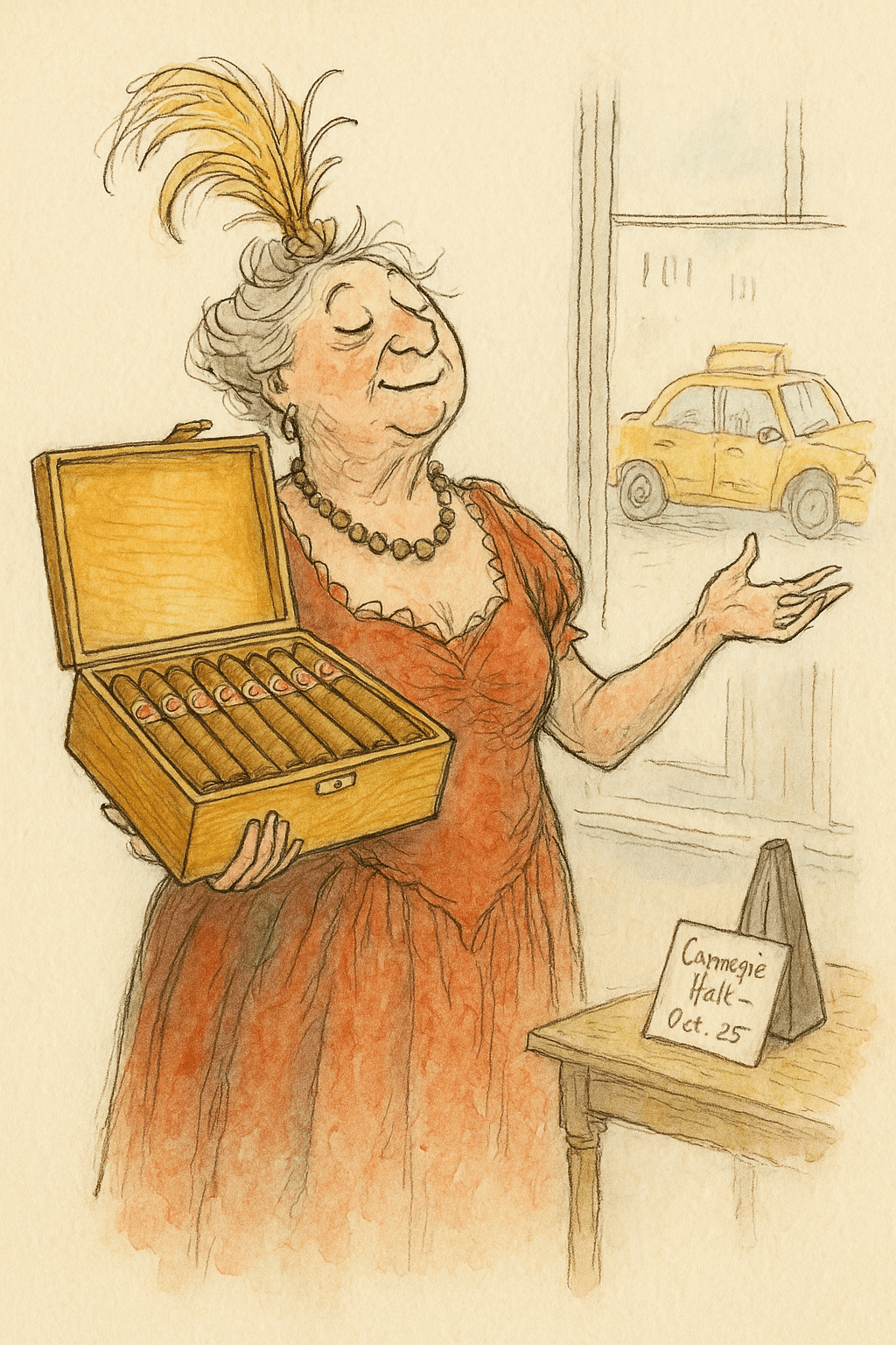 Illustration for The Woman Who Thanked the Taxi Driver