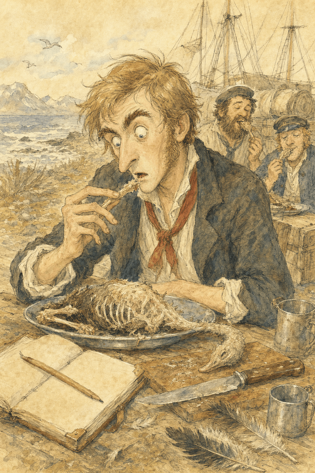 Illustration for Rhea darwinii
