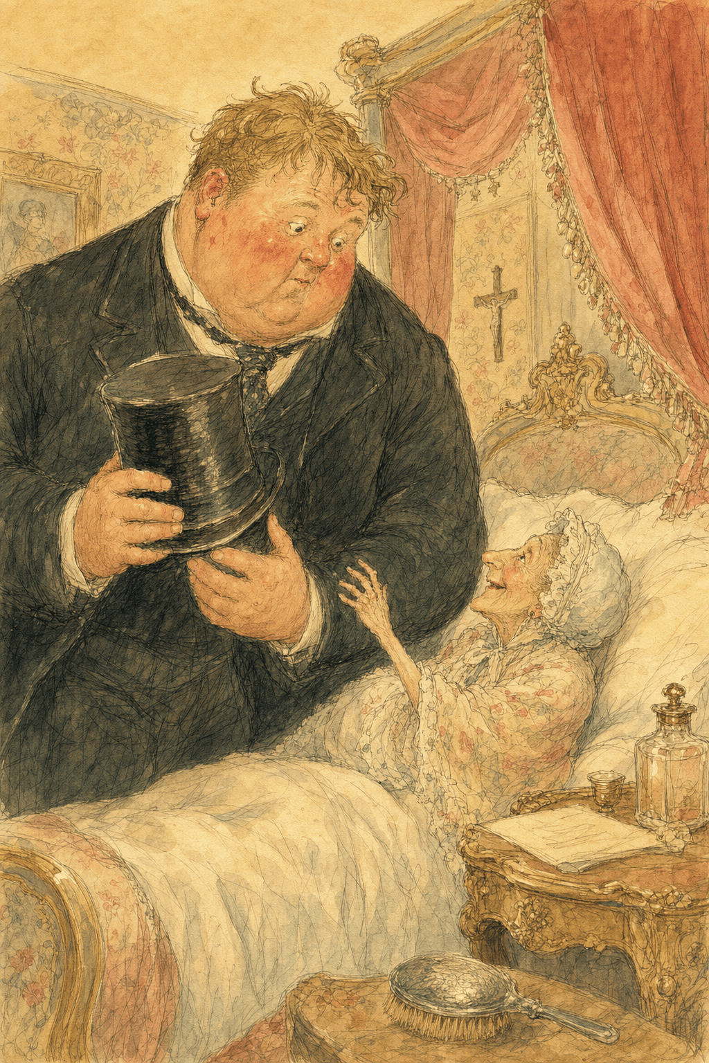 Illustration for Sir Roger Had Gotten So Stout