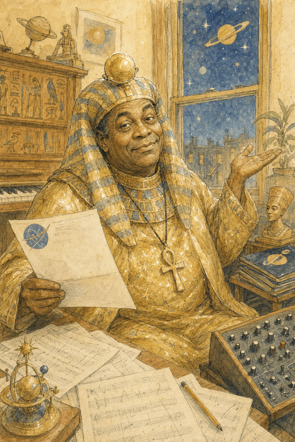 Illustration for The Bandleader From Saturn
