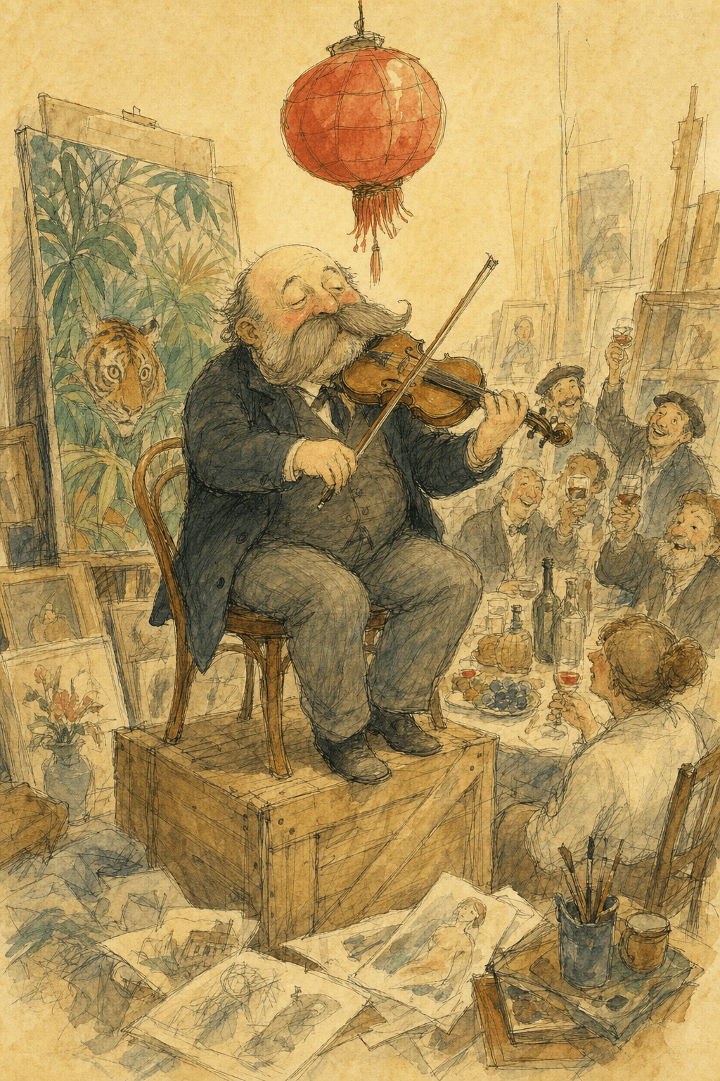 Illustration for The Guest of Honor