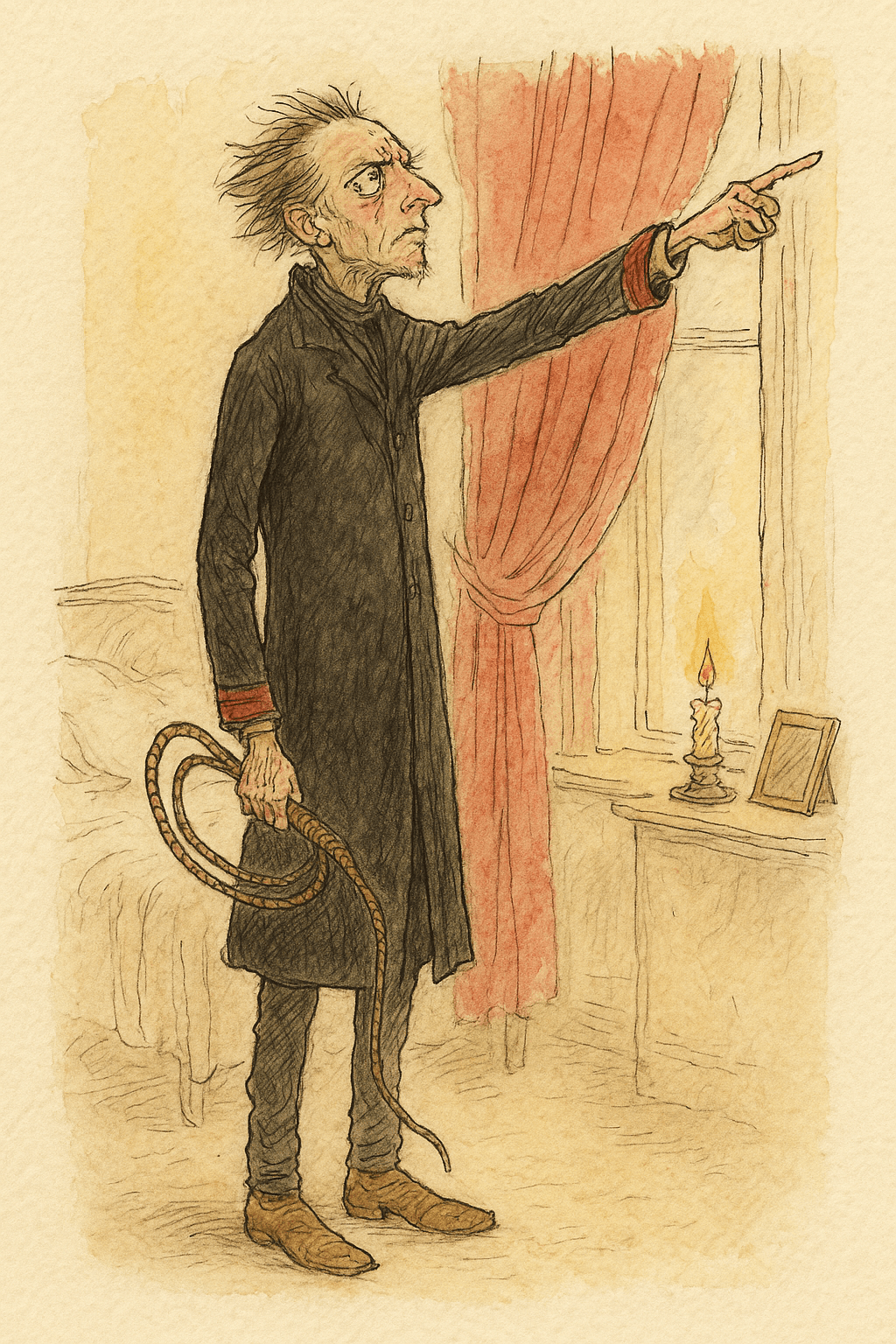 Illustration for The Man Who Died Facing West