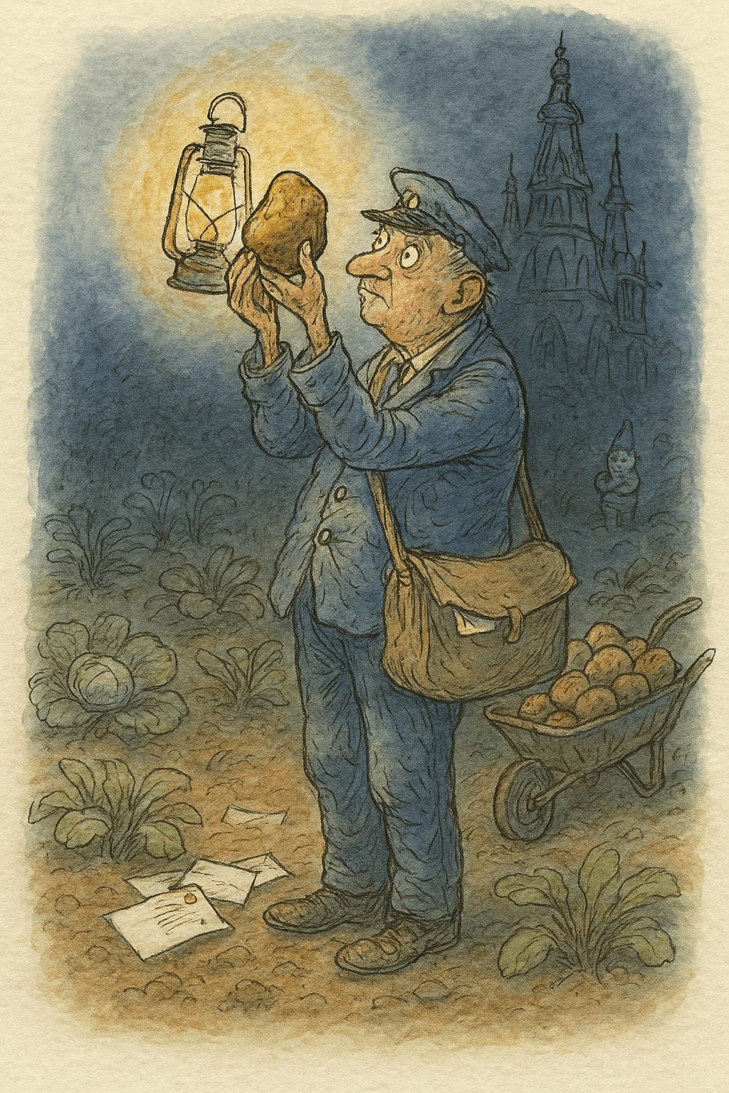 Illustration for The Postman Who Built a Palace