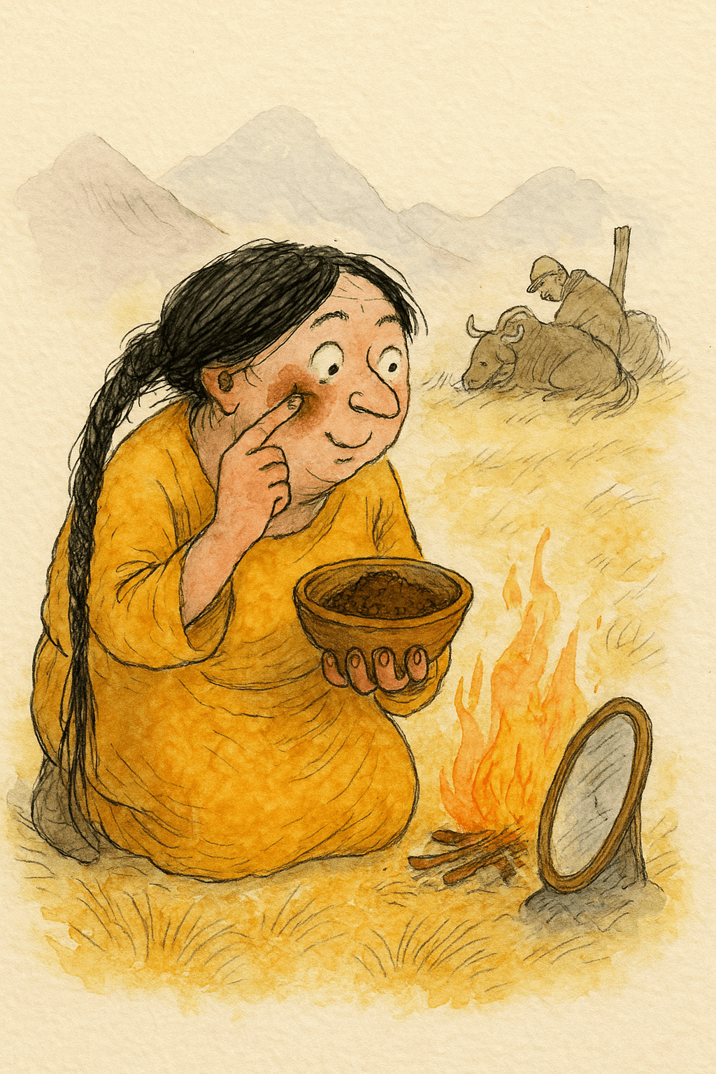 Illustration for The Woman Who Walked to Lhasa